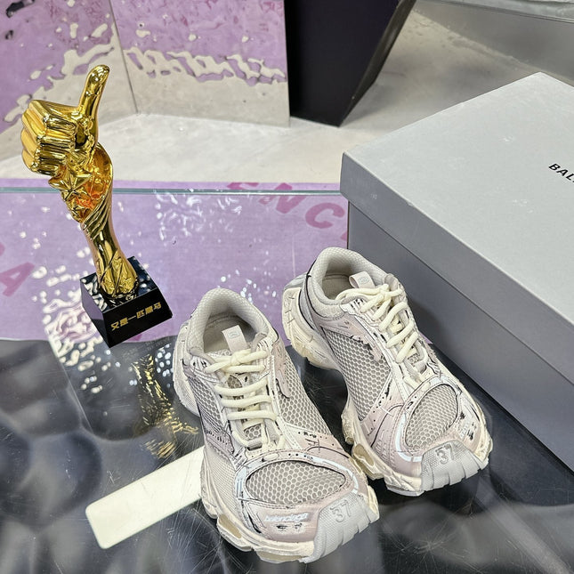 STAPLER SNEAKER IN BEIGE AND GREY POLYURETHANE AND POLYESTER