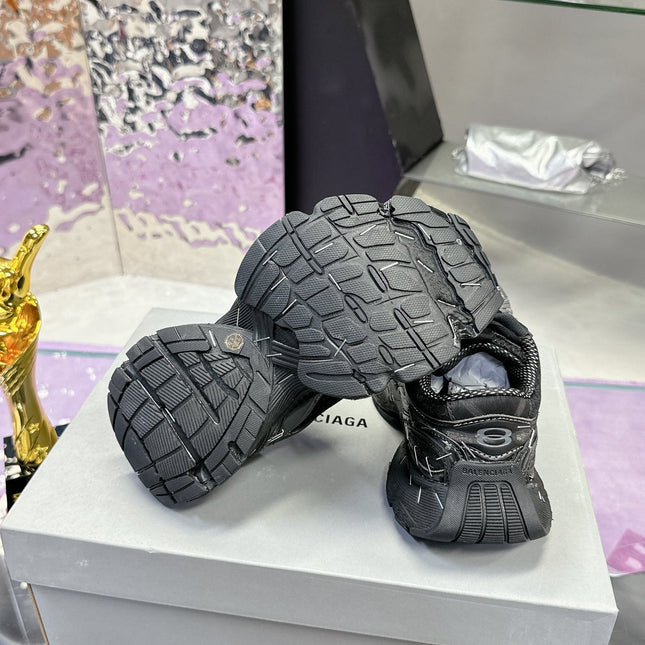 STAPLER SNEAKER IN BLACK MIX GRAY POLYURETHANE AND MESH