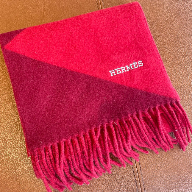 SCARF 150 CM IN CRIMSON RED CASHMERE