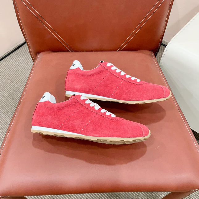 PLUME SUEDE SNEAKERS WATERMELON