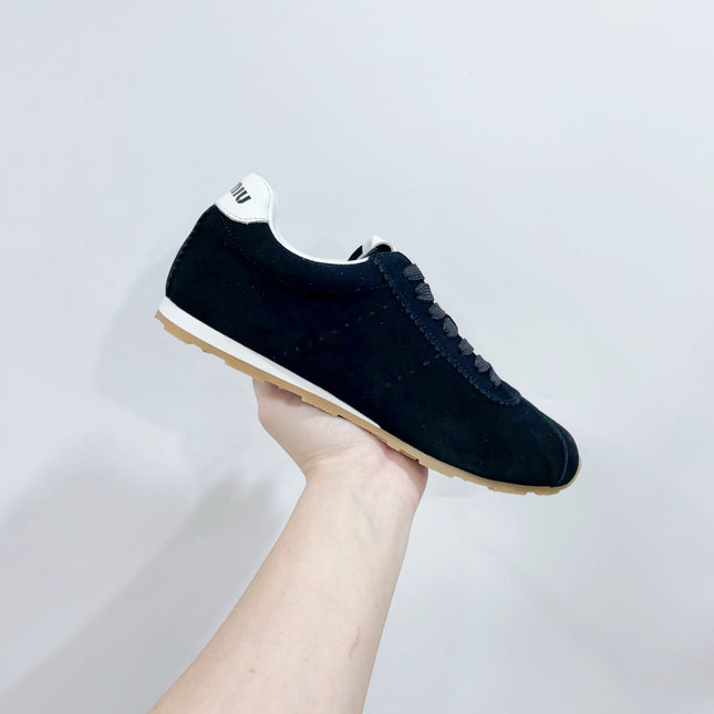 PLUME SUEDE SNEAKERS BLACK