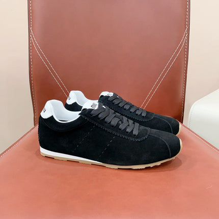 PLUME SUEDE SNEAKERS BLACK