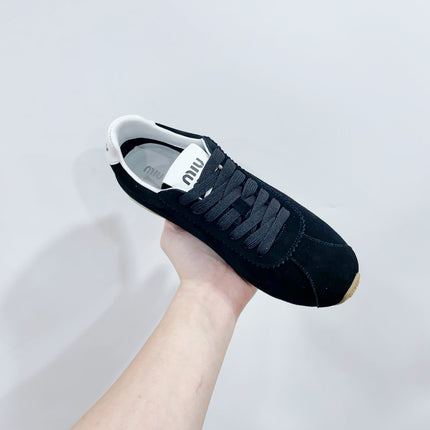 PLUME SUEDE SNEAKERS BLACK