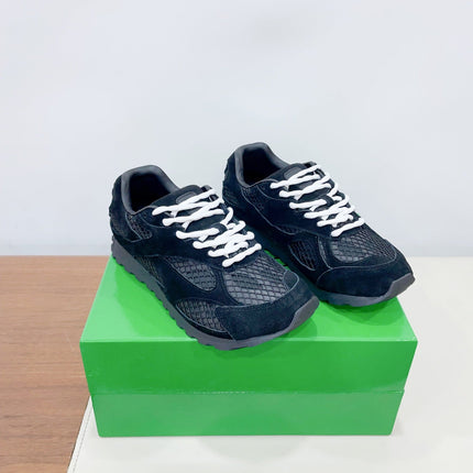 ORBIT SNEAKER IN BLACK SUEDE AND TECHNICAL MESH