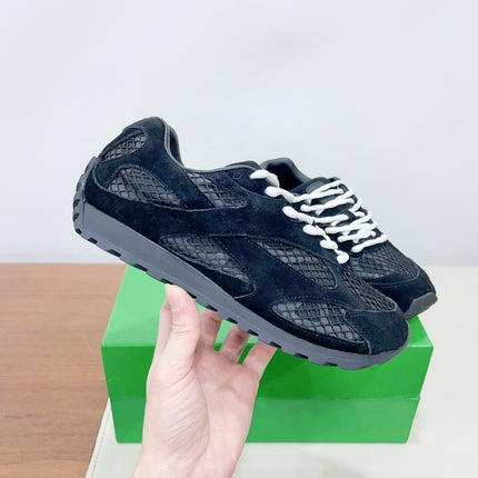 ORBIT SNEAKER IN BLACK SUEDE AND TECHNICAL MESH