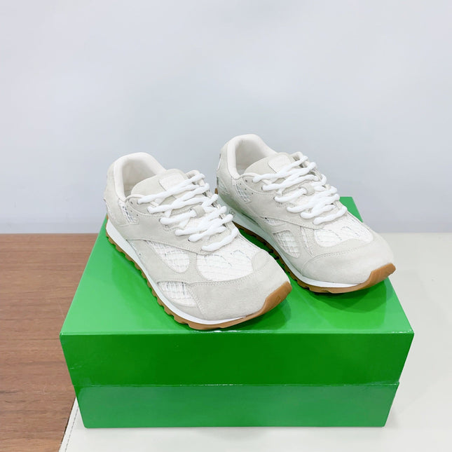 ORBIT SNEAKER IN SEA SALT SUEDE AND TECHNICAL MESH