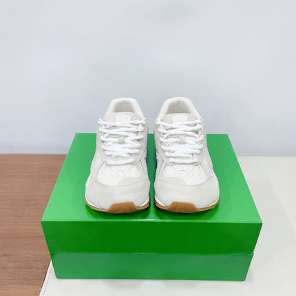 ORBIT SNEAKER IN SEA SALT SUEDE AND TECHNICAL MESH