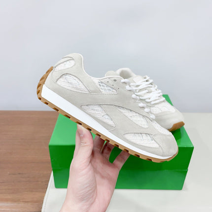 ORBIT SNEAKER IN SEA SALT SUEDE AND TECHNICAL MESH