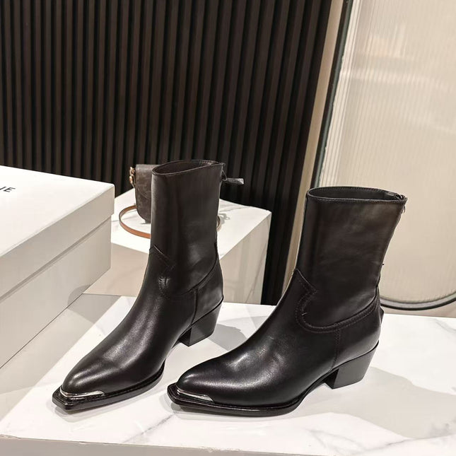CELINE 25S CHELSEA BOOTS CLASSIC 45MM IN BLACK CALFSKIN