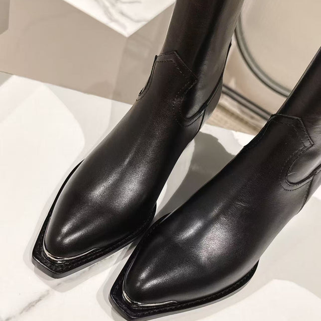 CELINE 25S CHELSEA BOOTS CLASSIC 45MM IN BLACK CALFSKIN