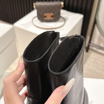 CELINE 25S CHELSEA BOOTS CLASSIC 45MM IN BLACK CALFSKIN