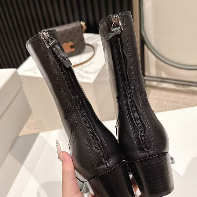 CELINE 25S CHELSEA BOOTS CLASSIC 45MM IN BLACK CALFSKIN