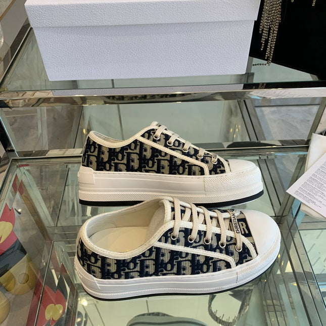 WALK'N PLATFORM SNEAKER IN BLACK MIX CAMEL BROWN EMBROIDERY ICONIC PATTERNS FABRIC