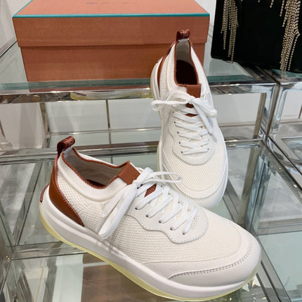 SNEAKER IN WHITE CANVAS MIX SUEDUE WITH LAMBSKIN