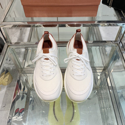 SNEAKER IN WHITE CANVAS MIX SUEDUE WITH LAMBSKIN