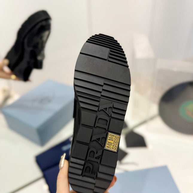 PRA BRUSHED LOAFERS GLOSSY BLACK LAMBSKIN