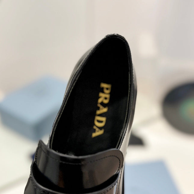 PRA BRUSHED LOAFERS BLACK LAMBSKIN