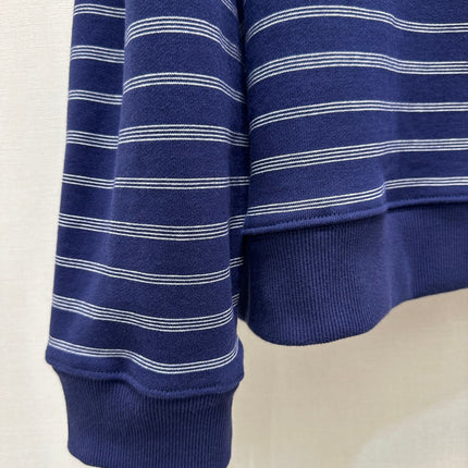 MIUMIU STRIPED ZIP POLO SHIRT STYLE 42