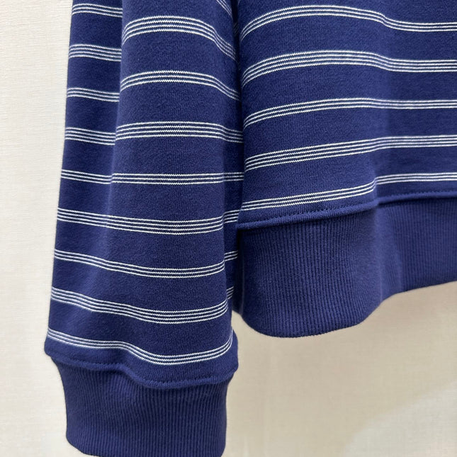 MIUMIU STRIPED ZIP POLO SHIRT STYLE 42