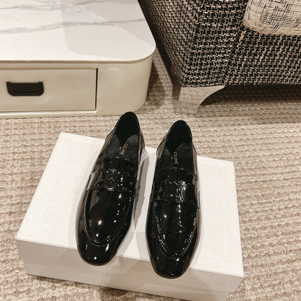TRIOMPHE LOAFER IN BLACK PATENT CALFSKIN