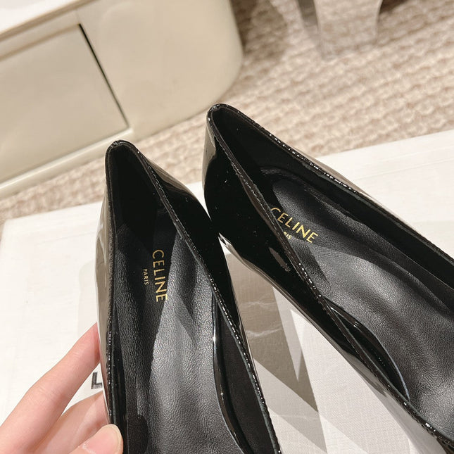 HIGH PUMP 5 CM IN BLACK PATENT CALFSKIN