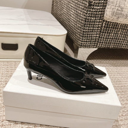 HIGH PUMP 5 CM IN BLACK PATENT CALFSKIN