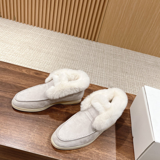 LP CLASSIC SUMMER CHARMS WALK LOAFERS LIGHT GRAY CALFSKIN