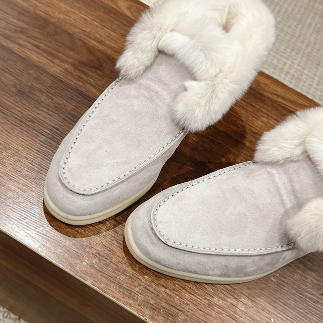 LP CLASSIC SUMMER CHARMS WALK LOAFERS LIGHT GRAY CALFSKIN