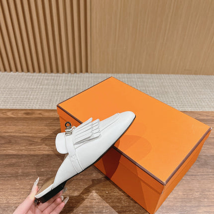 0Z Mule Fringed White