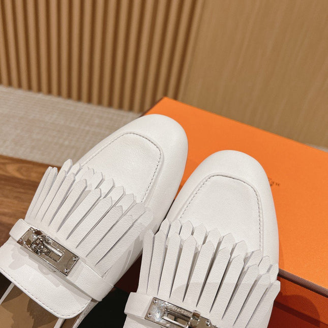 0Z Mule Fringed White