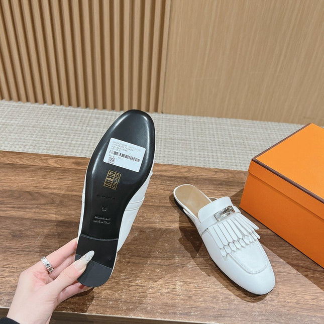 0Z Mule Fringed White