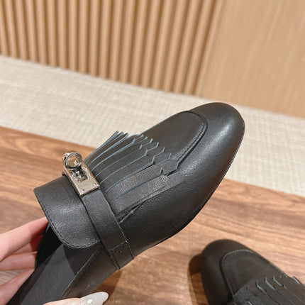 0Z Mule Fringed Black