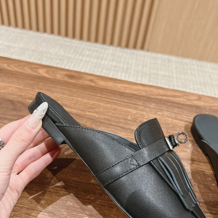 0Z Mule Fringed Black