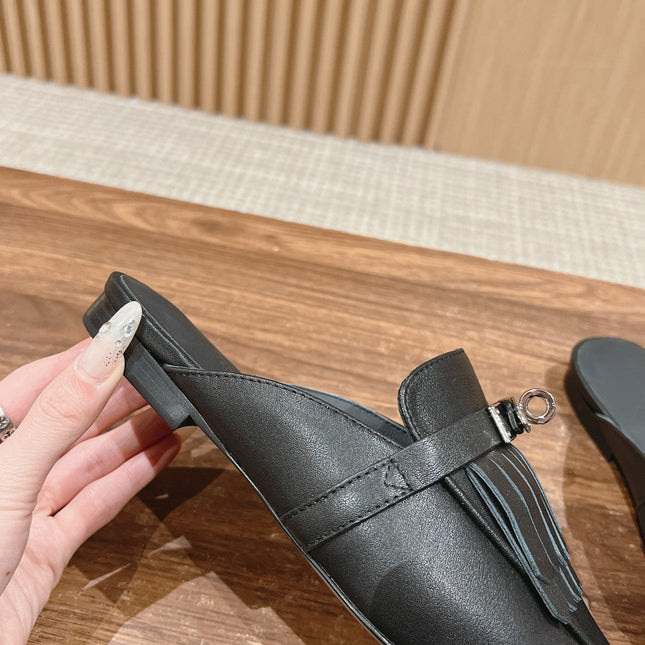 0Z Mule Fringed Black