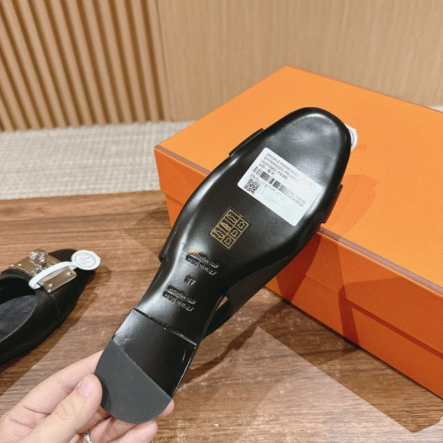 Innocente Slingback Suede Goatskin Black