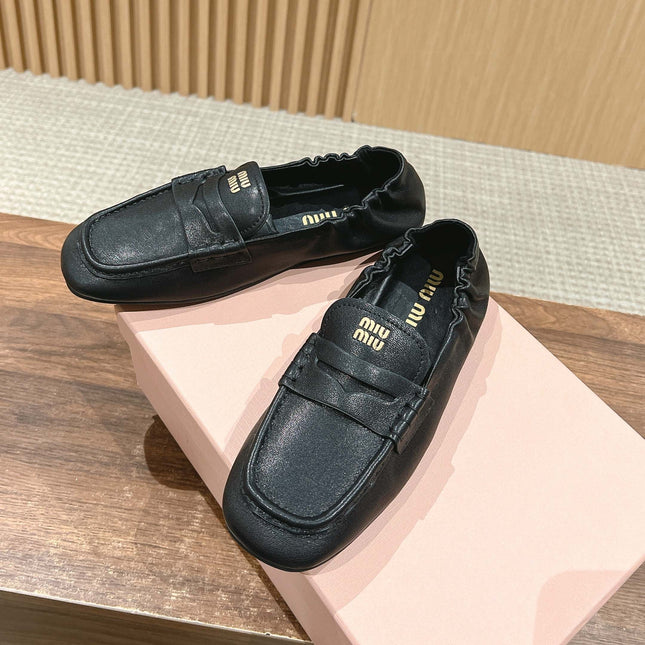 NAPPA LOAFERS IN BLACK LAMBSKIN