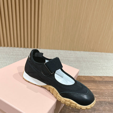 BALLET SHOES IN BLACK LAMBSKIN AND FABRIC ANTI-SLIP RUBBER SOLE