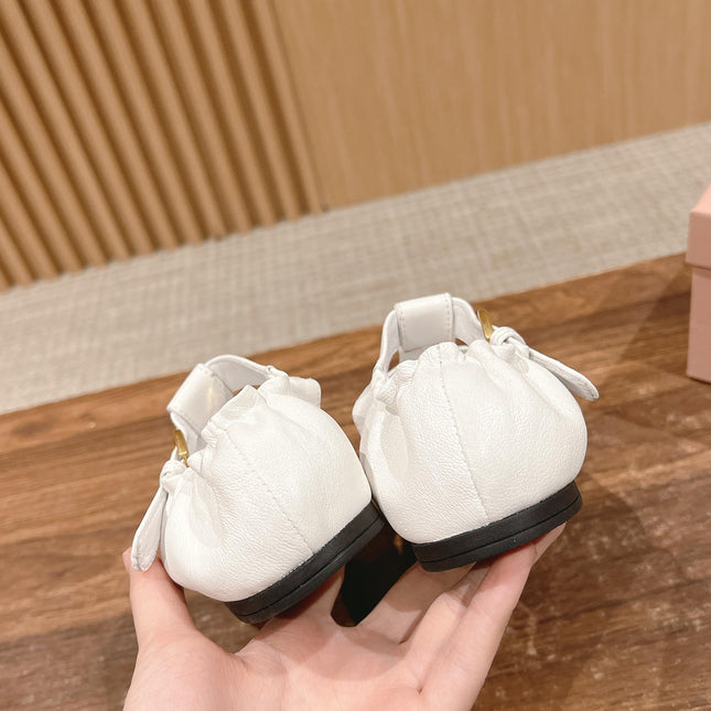 FISHERMAN BUCKLE SANDALS IN WHITE LAMBSKIN