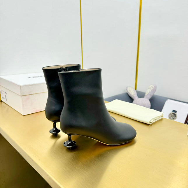 LW TOY ANKLE BOOTIE BLACK NAPPA LAMBSKIN