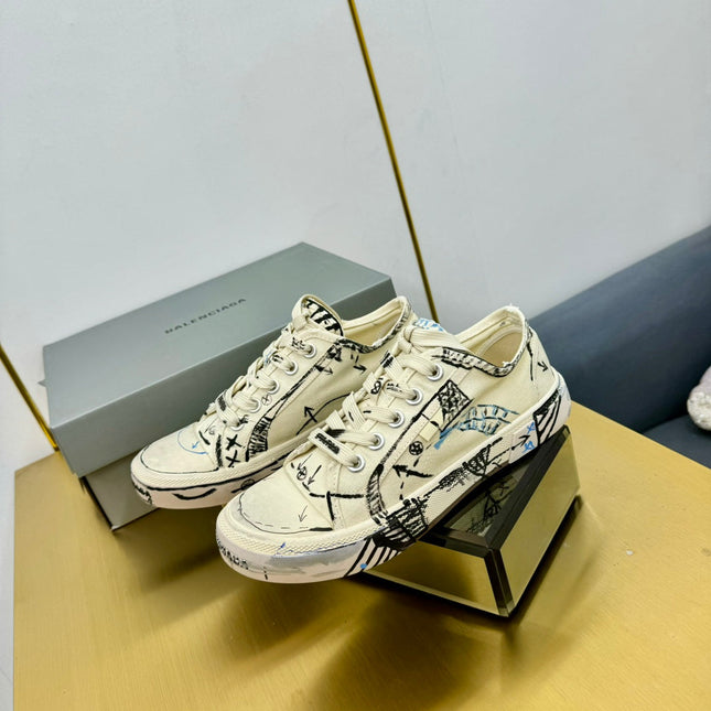 SKETCH SNEAKERS IN BEIGE CANVAS