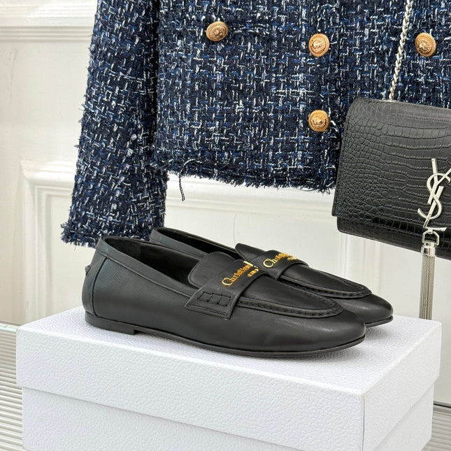 DIOR LOAFER 25S IN BLACK LAMBSKIN