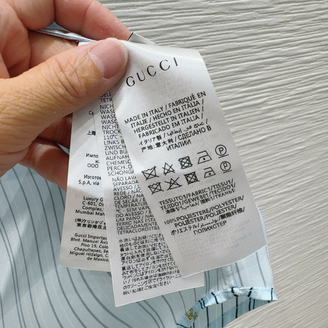 GUCCI LONG-SLEEVE SHIRT AND WIDE-LEG PANTS SET STYLE 15