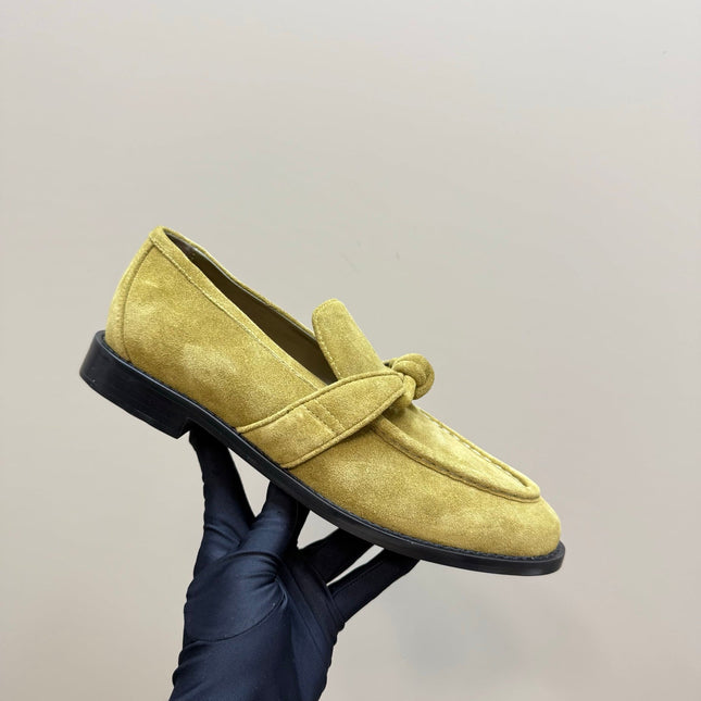 ASTAIRE LOAFER IN OLIVE GREEN SUEDE