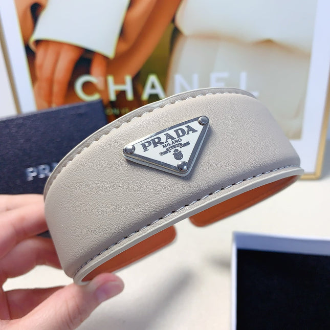 HEADBAND IN ROYAL BEIGE CALFSKIN 217590