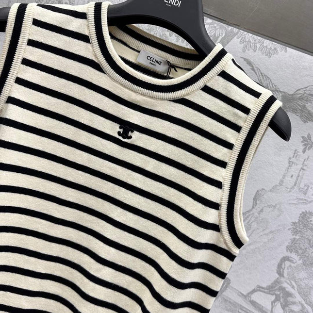 Celine 25C TRIOMPHE Wool Sleeveless 228962