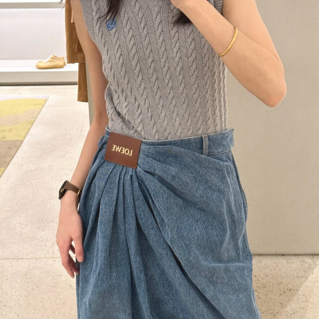 LOEWE RUCHED-WAIST JEANS 232368