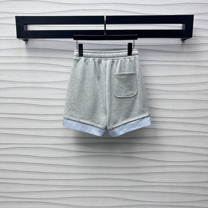 GUCCI SWEATSHIRT AND SHORTS SET IN GREY