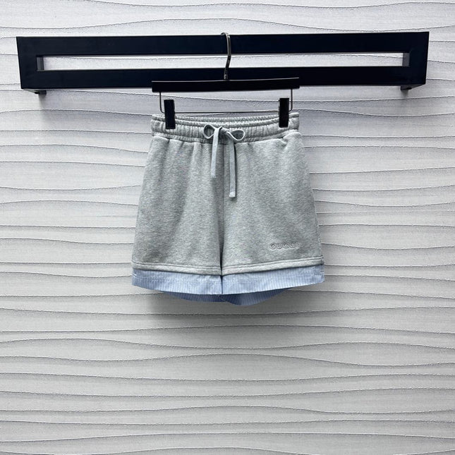 GUCCI SWEATSHIRT AND SHORTS SET IN GREY