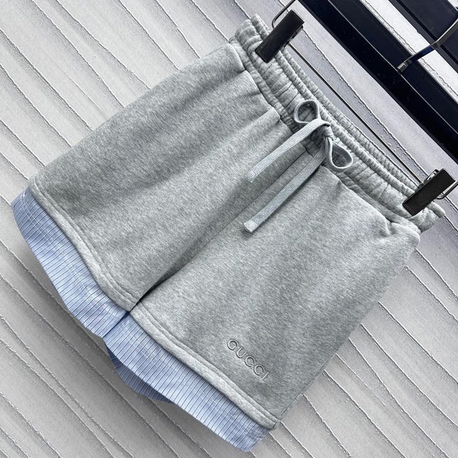 GUCCI SWEATSHIRT AND SHORTS SET IN GREY
