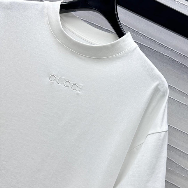 GUCCI CREW NECK SHORT-SLEEVE COTTON TEE